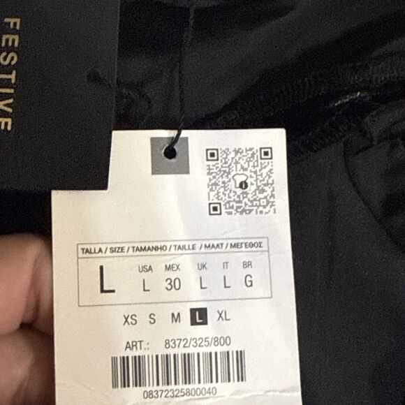 (Q1) ZARA VELVET JUMPSUIT WITH RHINESTONE STRAPS, size L - Picture 8 of 16